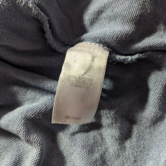 J Jill Wearever Cardigan Small Light Blue Rayon Blend 3/4 Sleeve Button V-Neck - Picture 4 of 5